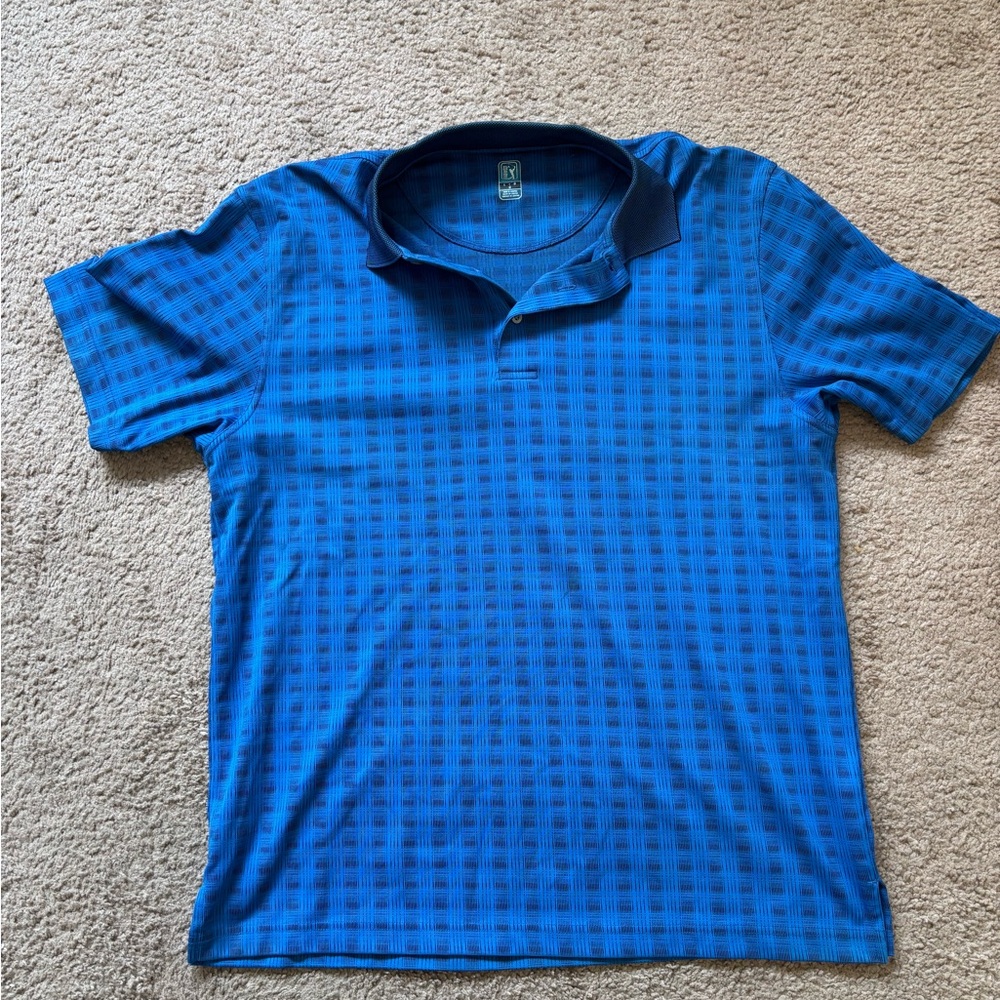 PGA Tour Blue Golf Shirt